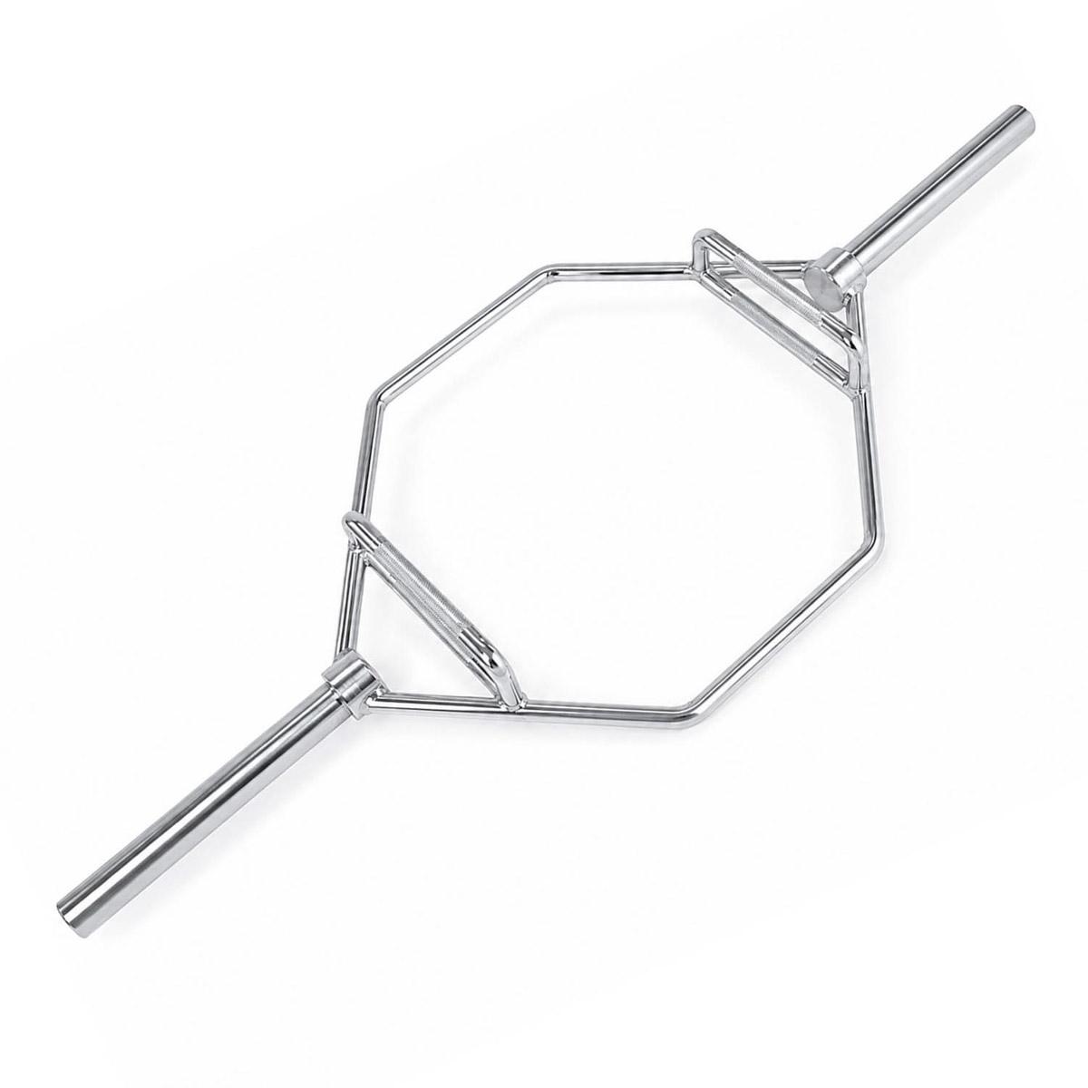 Toorx Olympic Hex Bar i krom med lukket ramme og 50 mm skivefester